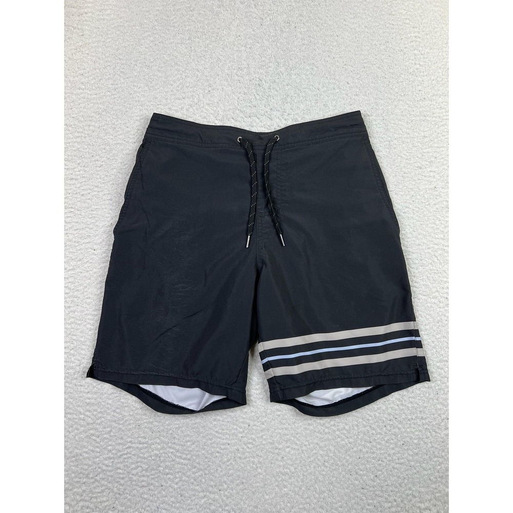 Fair Harbor Swim Trunks Mens Medium Board Shorts Recycled Striped Quick Dry